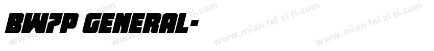 BW7p General字体转换